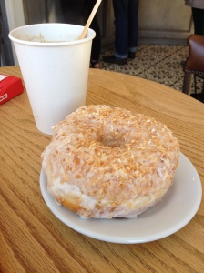 Breakfast at the Hungry Ghost - Coconut Donut, yum!